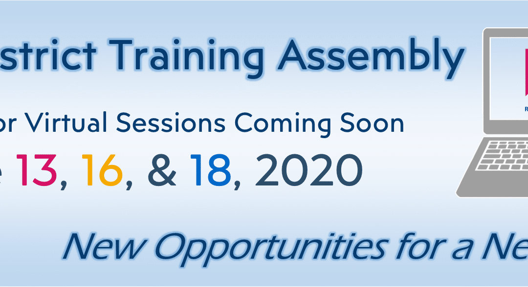 District Training Assembly Banner 2020