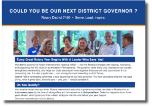 Screenshot of 2026 DGND Flyer for District 7450