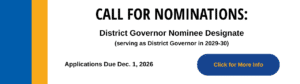 Rotary District 7450 DGND Nominations